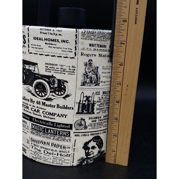MCM Mad Men Ice Bucket Newspaper Advertising Irvinware USA Black White READ - Picture 6 of 12